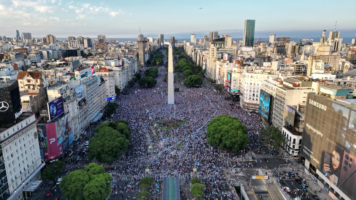 (((imágenes))) Así se disfrutó la contundente victoria de Argentina en el país